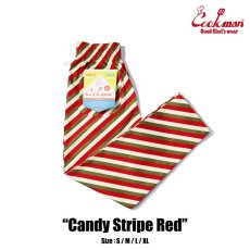 画像1: COOKMAN  Chef Pants Candy Stripe (Red) (1)