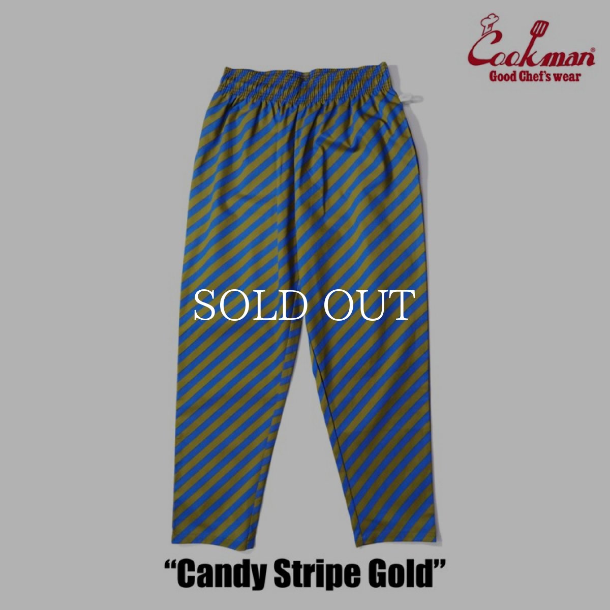 画像4: COOKMAN  Chef Pants Candy Stripe (Gold) (4)