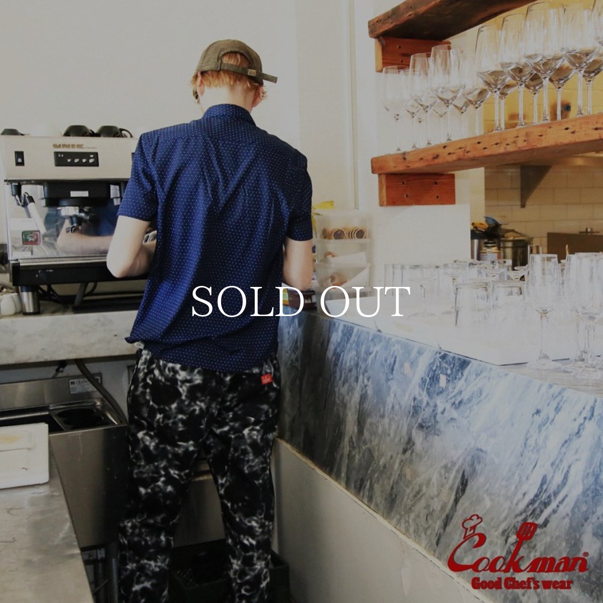 画像15: COOKMAN  Chef Pants Marble (Black) (15)