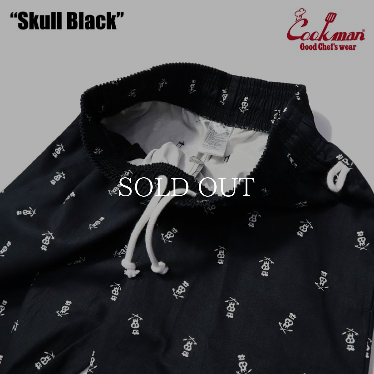 画像5: COOKMAN  Chef Pants Skull (Black) (5)