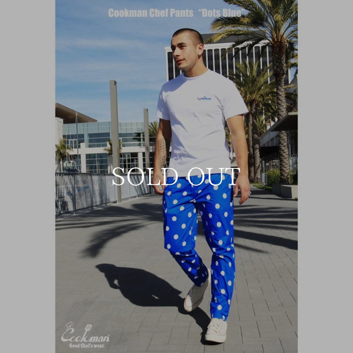 画像18: COOKMAN  Chef Pants Dots (Blue) (18)