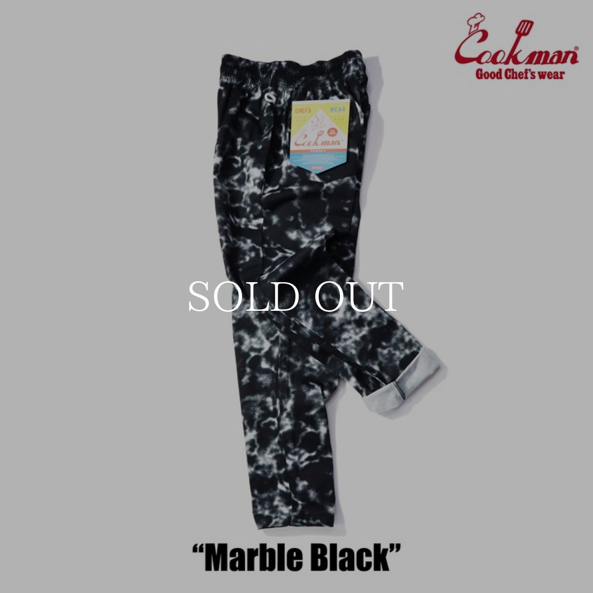 画像10: COOKMAN  Chef Pants Marble (Black) (10)