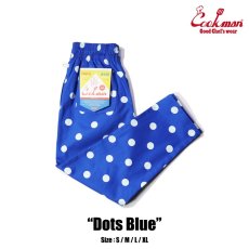 画像1: COOKMAN  Chef Pants Dots (Blue) (1)