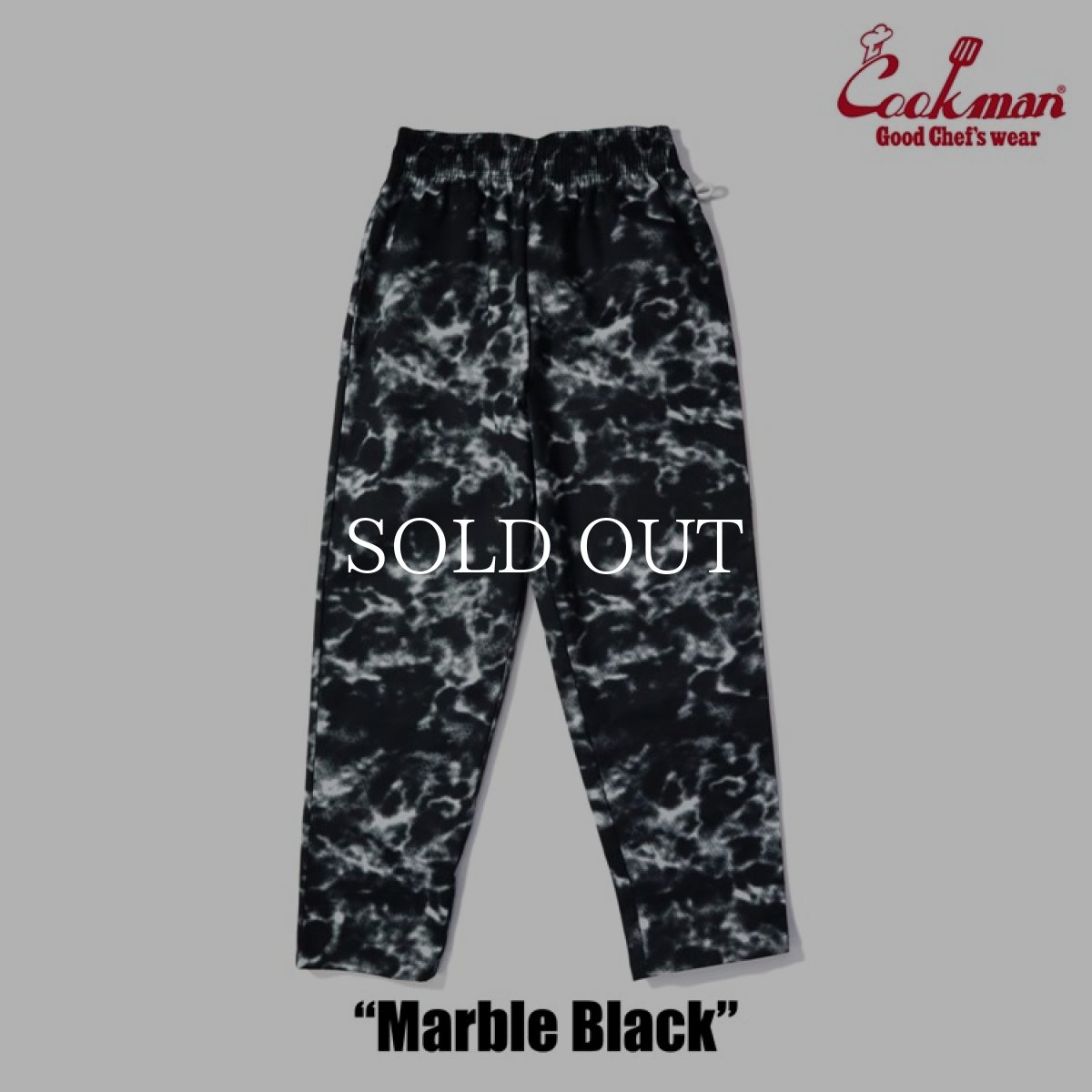 画像3: COOKMAN  Chef Pants Marble (Black) (3)