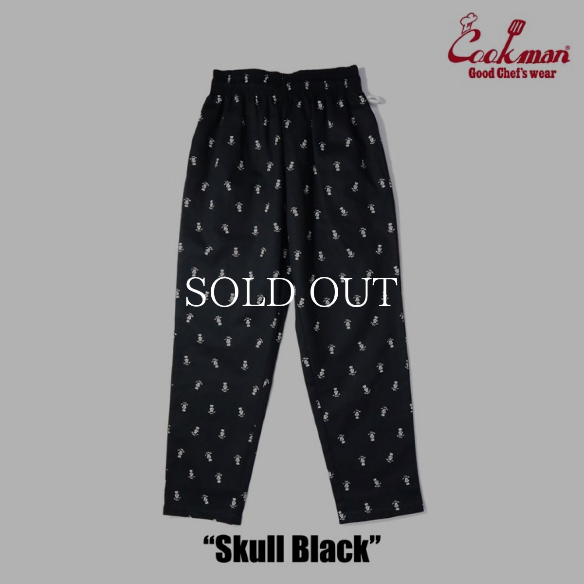 画像3: COOKMAN  Chef Pants Skull (Black) (3)