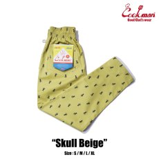 画像1: COOKMAN  Chef Pants Skull (Beige) (1)