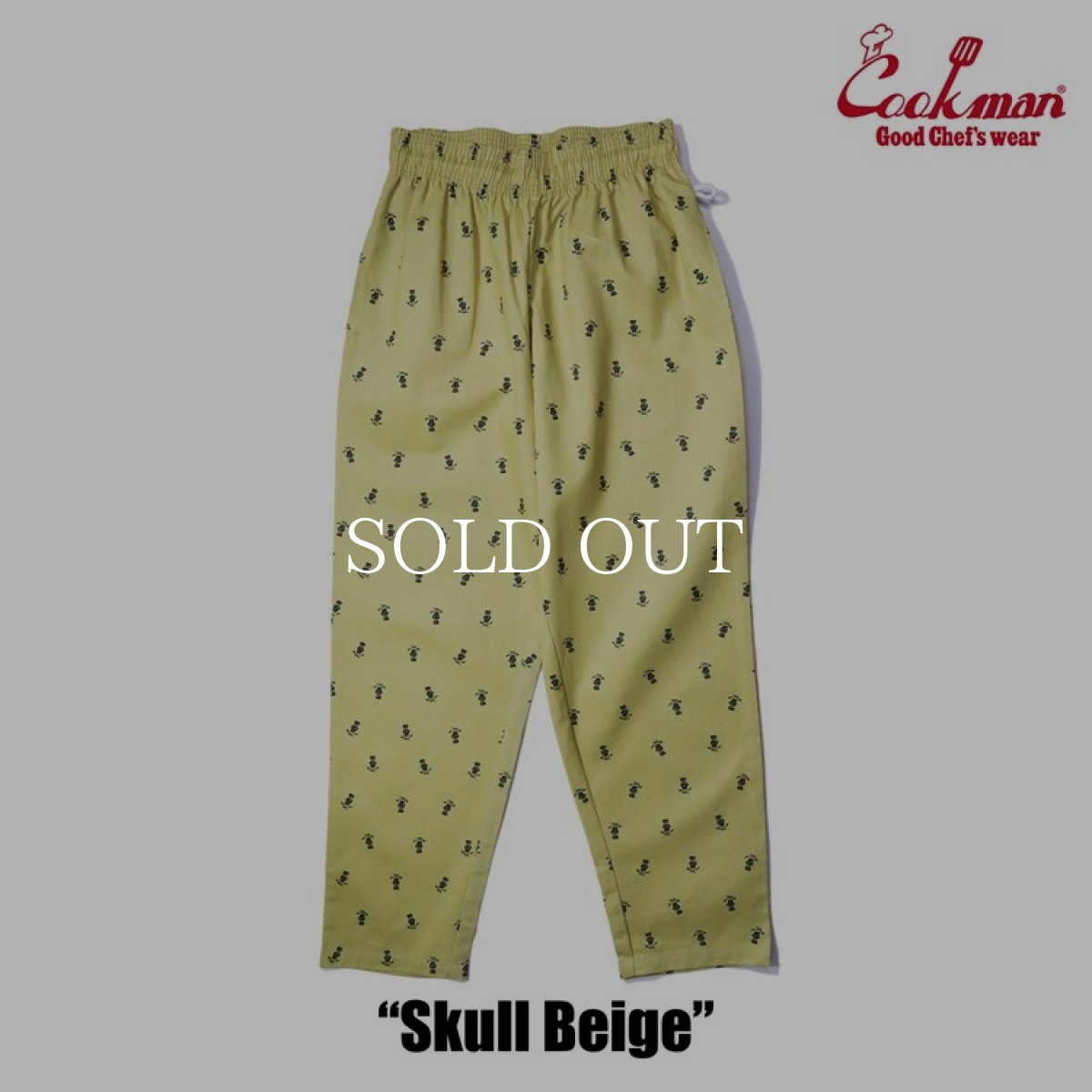 画像3: COOKMAN  Chef Pants Skull (Beige) (3)