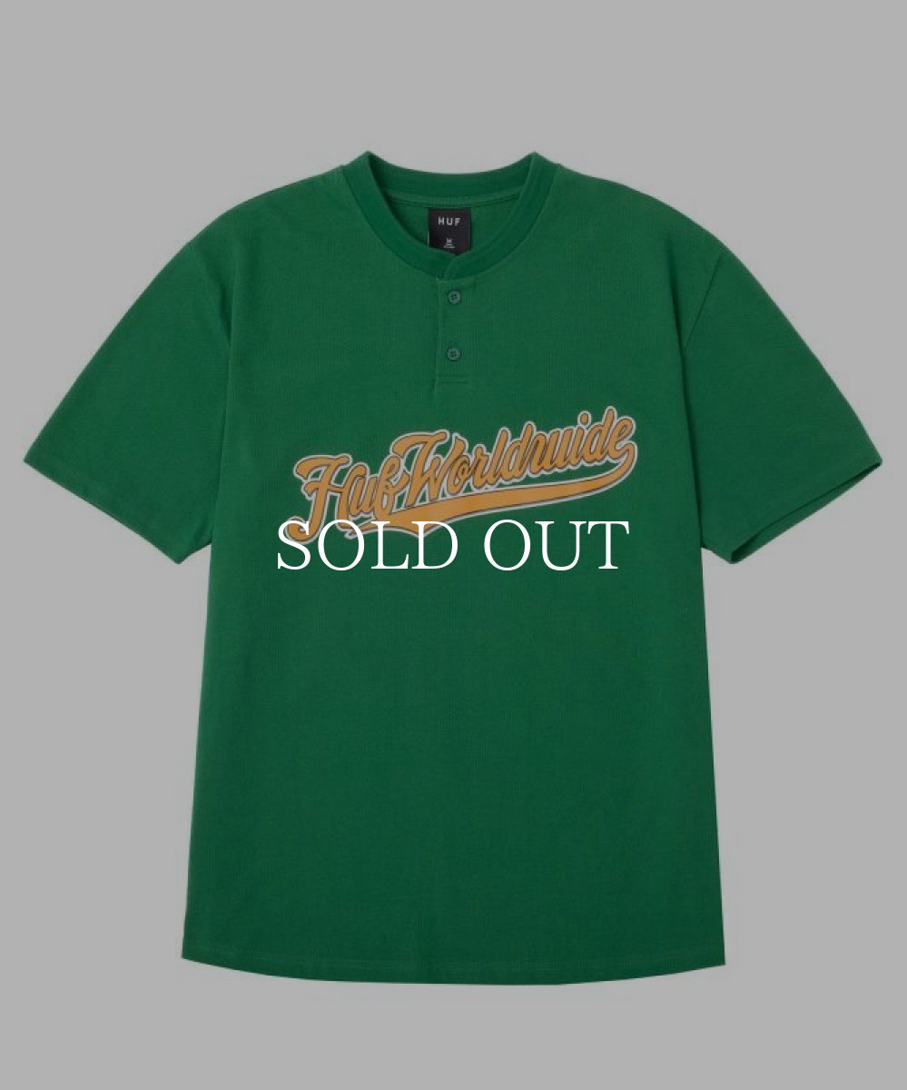 画像1: HUF  HARLAN BASEBALL HENLEY (CLOVER) (1)