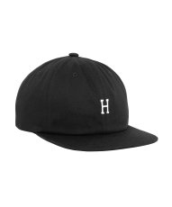 画像1: HUF  CLASSIC H 6 PANEL HAT (BLACK) (1)