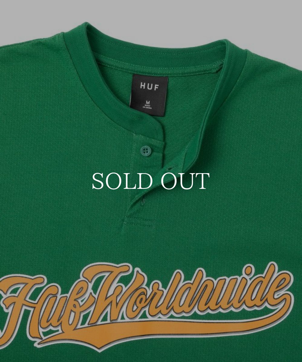 画像3: HUF  HARLAN BASEBALL HENLEY (CLOVER) (3)