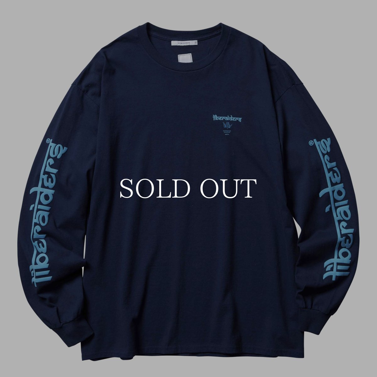 画像1: Liberaiders  LR LOGO L/S TEE (NAVY) (1)