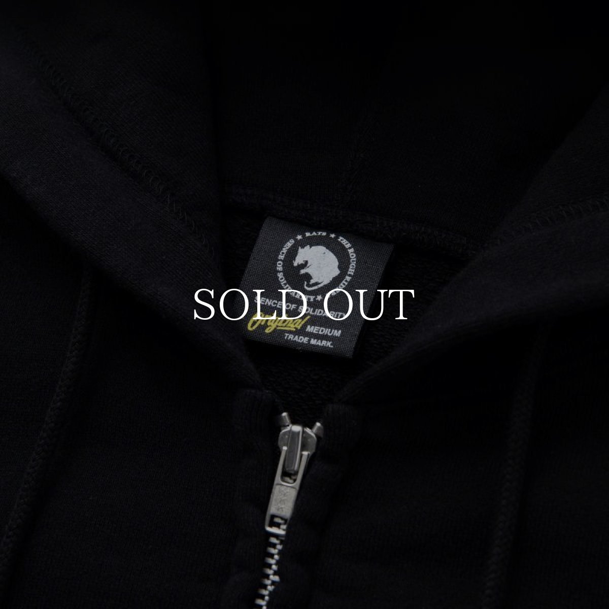 画像7: RATS  SOLIDARITY ZIP HOODIE (BLACK) (7)