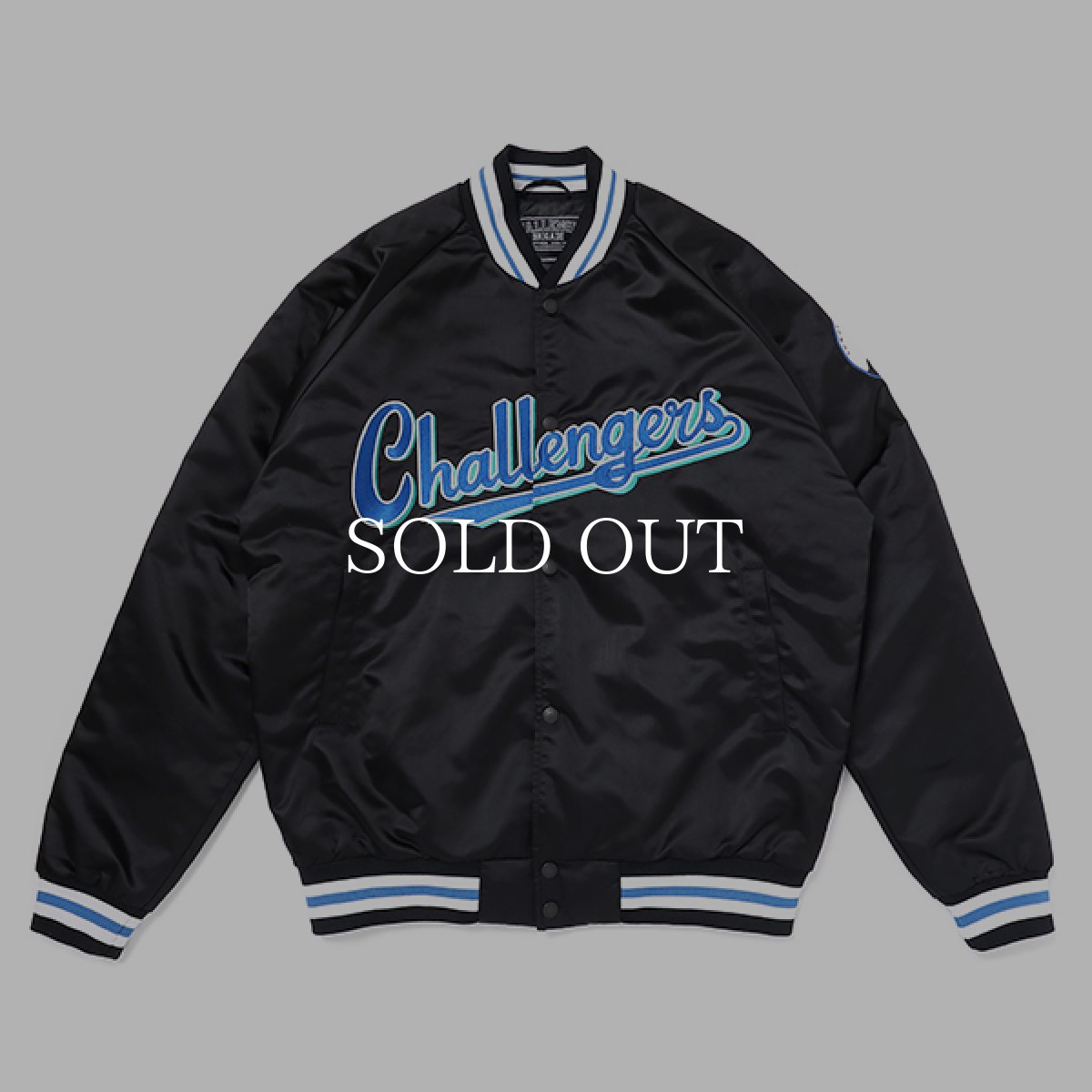 画像1: CHALLENGER  VARSITY JACKET (BLACK) (1)