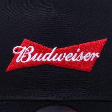 画像4: NEW ERA  9FORTY A-Frame Budweiser バドワイザー ボウタイロゴ ブラック (ブラック) (4)