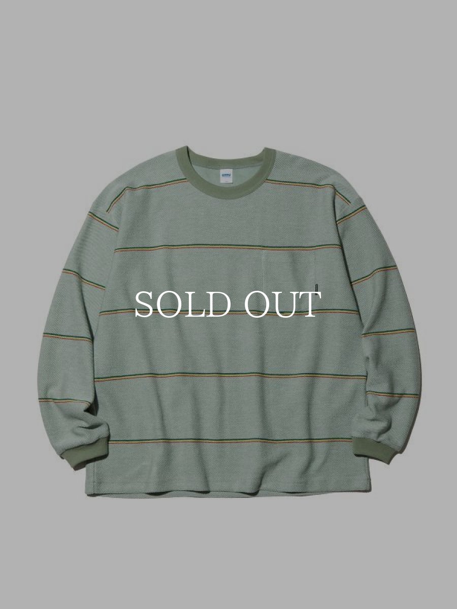 画像1: RADIALL  EL CAMINO - CREW NECK T-SHIRT L/S (Sage Green) (1)