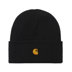 画像1: CARHARTT WIP  CHASE BEANIE (Black / Gold) (1)