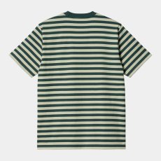 画像2: CARHARTT WIP  S/S SCOTTY POCKET T-SHIRT (Scotty Stripe, Botanic / Agave) (2)