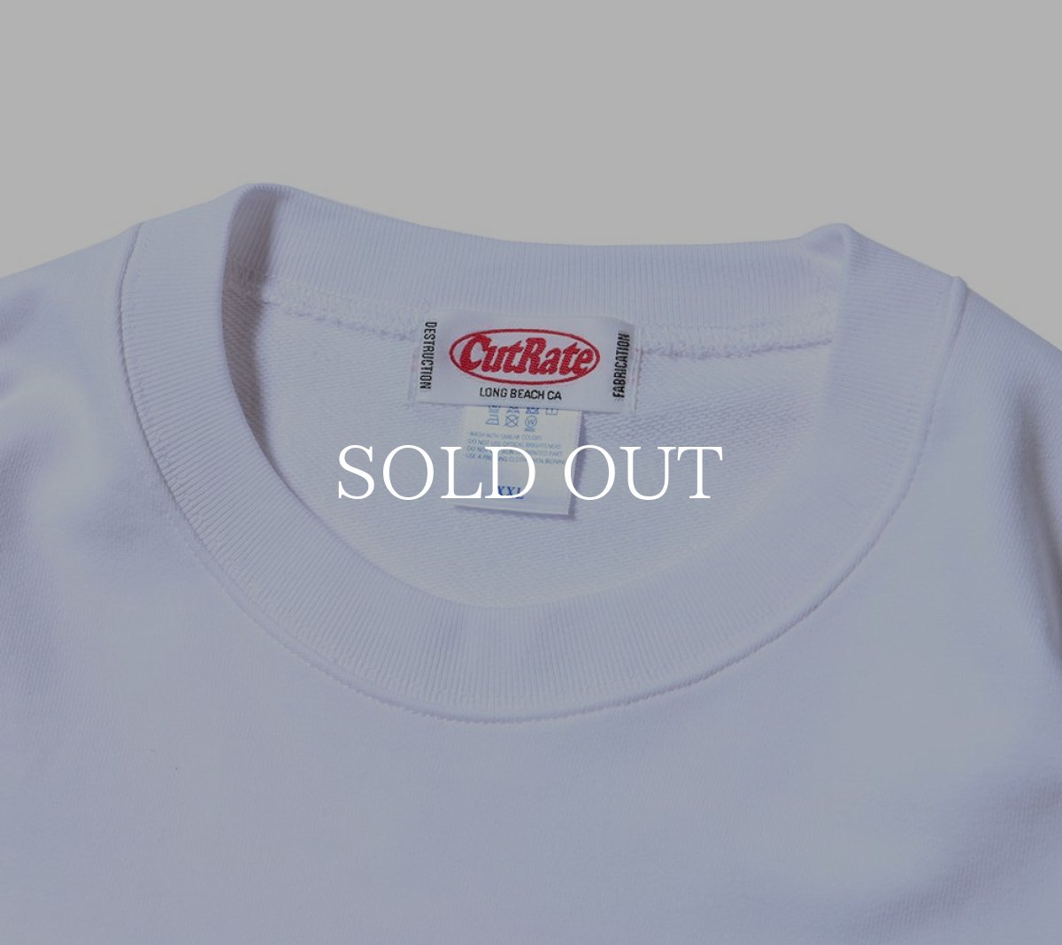 画像3: CUTRATE  CUTRATE LOGO CREW NECK SWEAT (WHITE × YELLOW) (3)