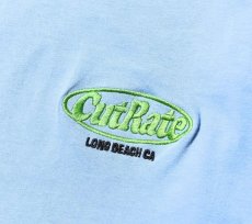 画像3: CUTRATE  CUTRATE LOGO EMBROIDERY DROPSHOULDER L/S T-SHIRT (ACID BLUE) (3)