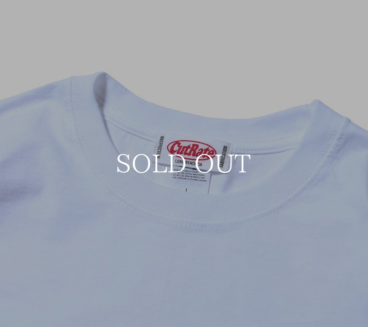 画像2: CUTRATE  CUTRATE LOGO EMBROIDERY DROPSHOULDER L/S T-SHIRT (WHITE) (2)