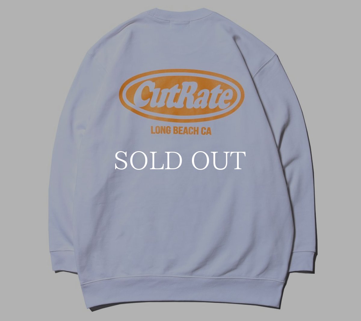 画像2: CUTRATE  CUTRATE LOGO CREW NECK SWEAT (WHITE × YELLOW) (2)