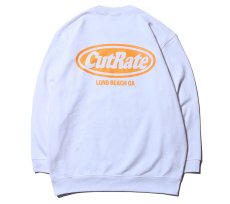 画像2: CUTRATE  CUTRATE LOGO CREW NECK SWEAT (WHITE × YELLOW) (2)