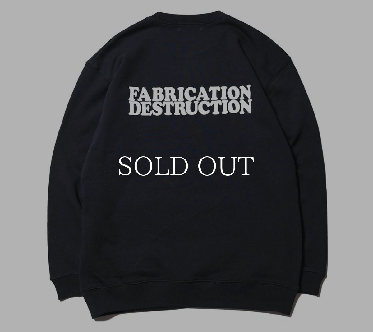 画像2: CUTRATE  CUTRATE LONG BEACH CA LOGO CREW NECK SWEAT (BLACK) (2)