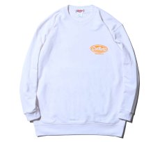 画像1: CUTRATE  CUTRATE LOGO CREW NECK SWEAT (WHITE × YELLOW) (1)