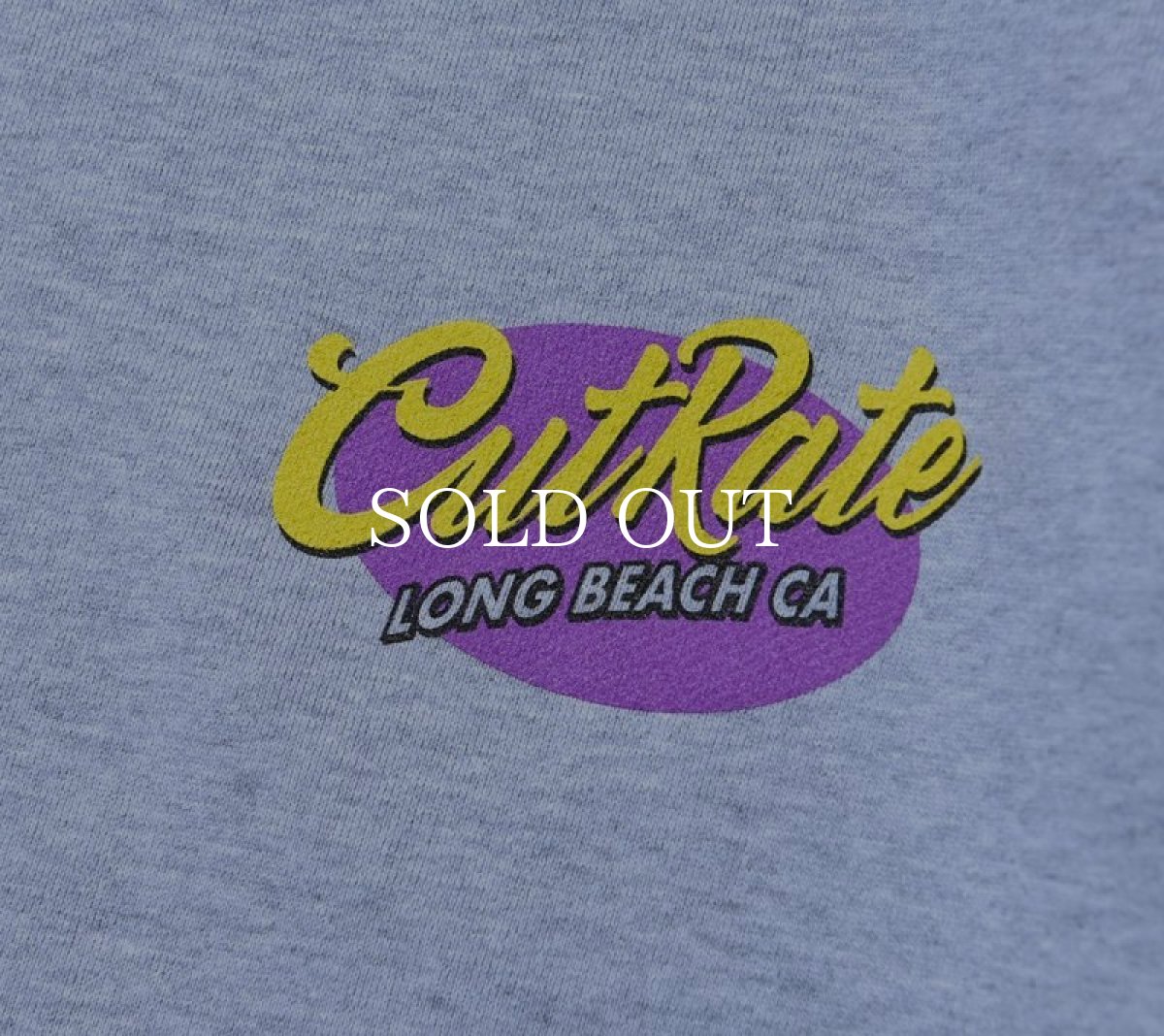 画像4: CUTRATE  CUTRATE LONG BEACH CA LOGO CREW NECK SWEAT (GRAY) (4)
