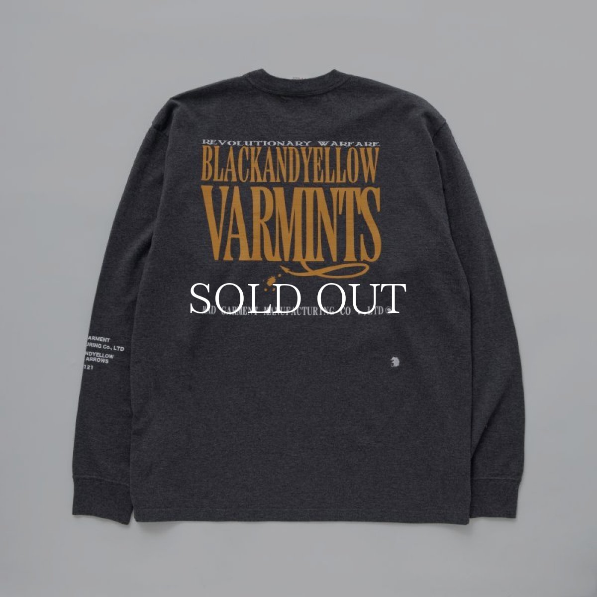 画像1: RATS  VARMINTS POCKET L/S TEE (CHARCOAL) (1)