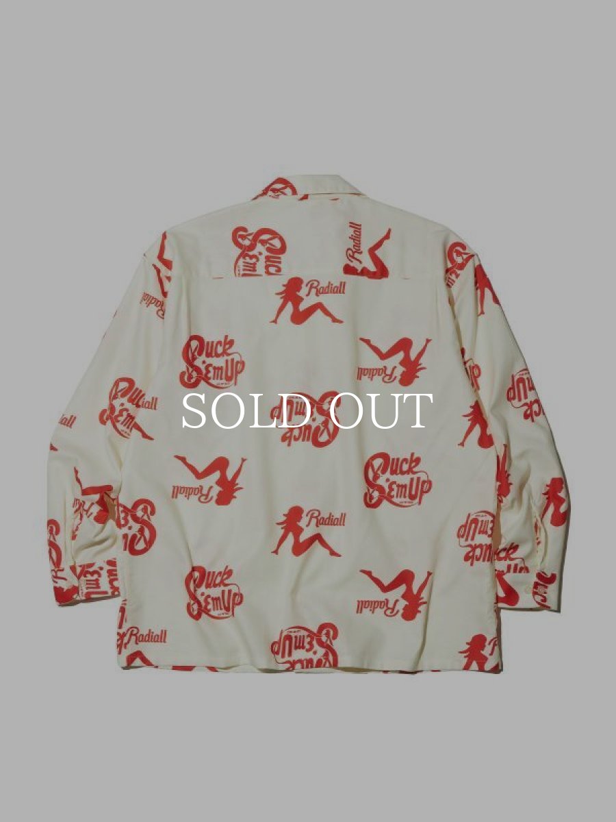 画像2: RADIALL  CHROME LADY - OPEN COLLARED SHIRT L/S (Off White) (2)