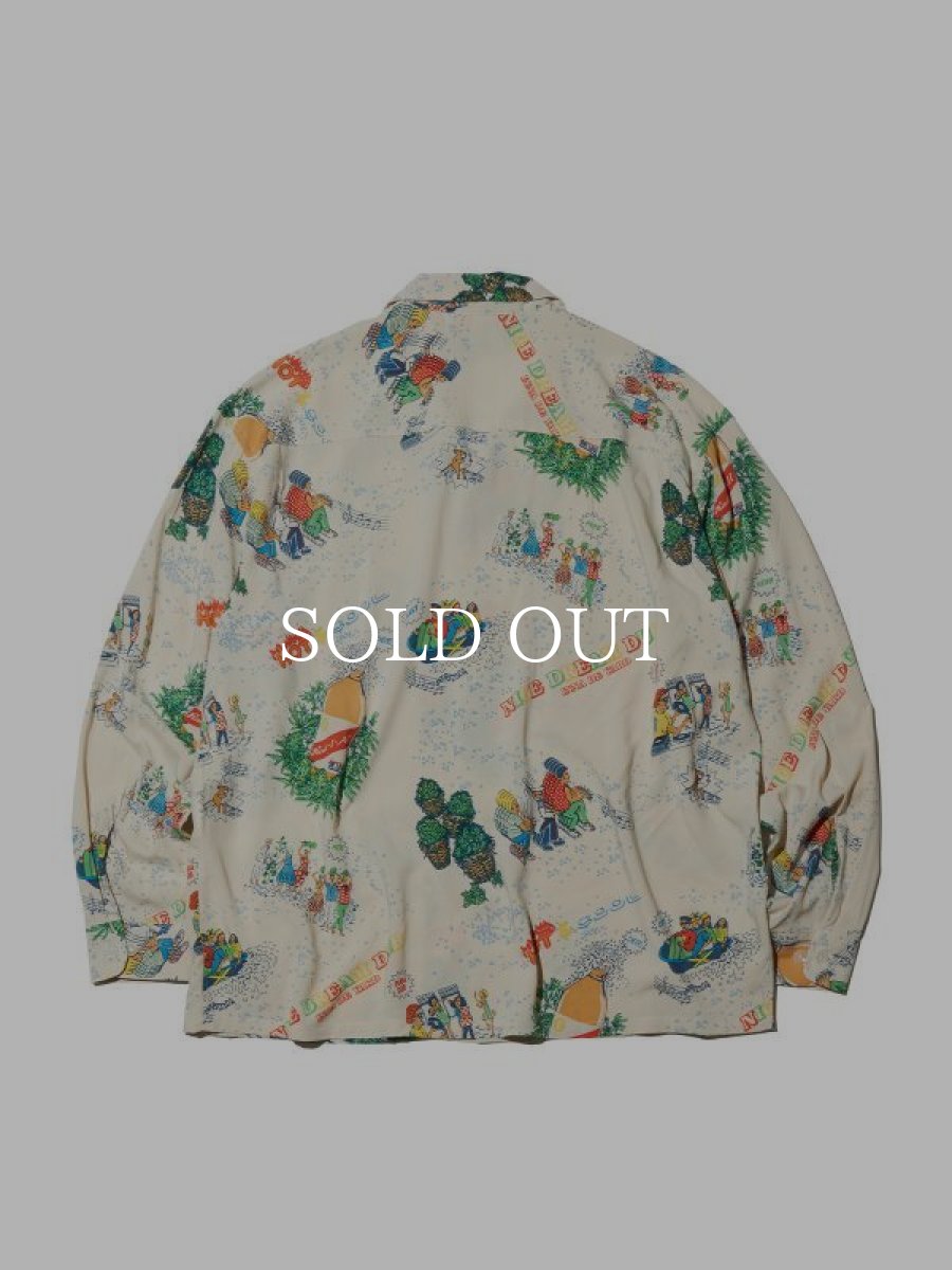 画像2: RADIALL  HOT DUB - OPEN COLLARED SHIRT L/S (Ivory) (2)