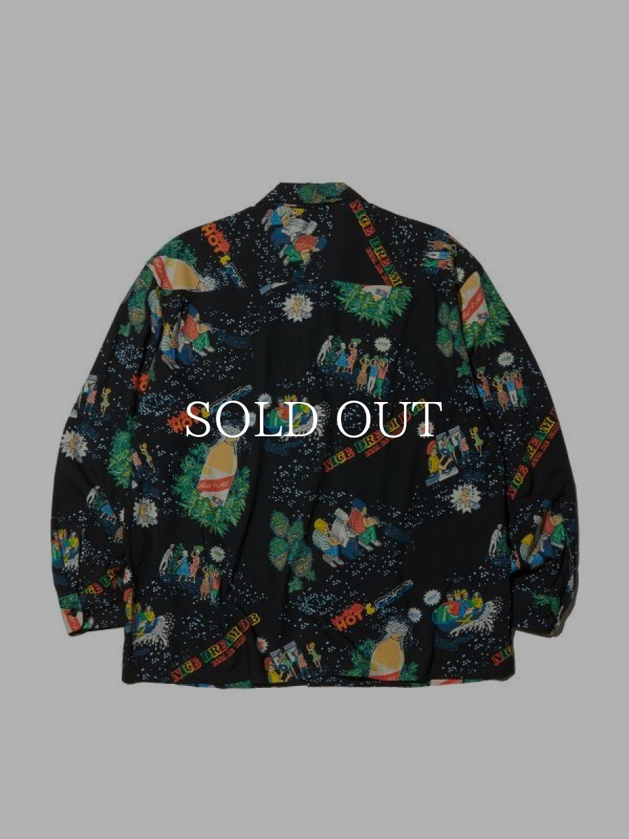 画像2: RADIALL  HOT DUB - OPEN COLLARED SHIRT L/S (Black) (2)