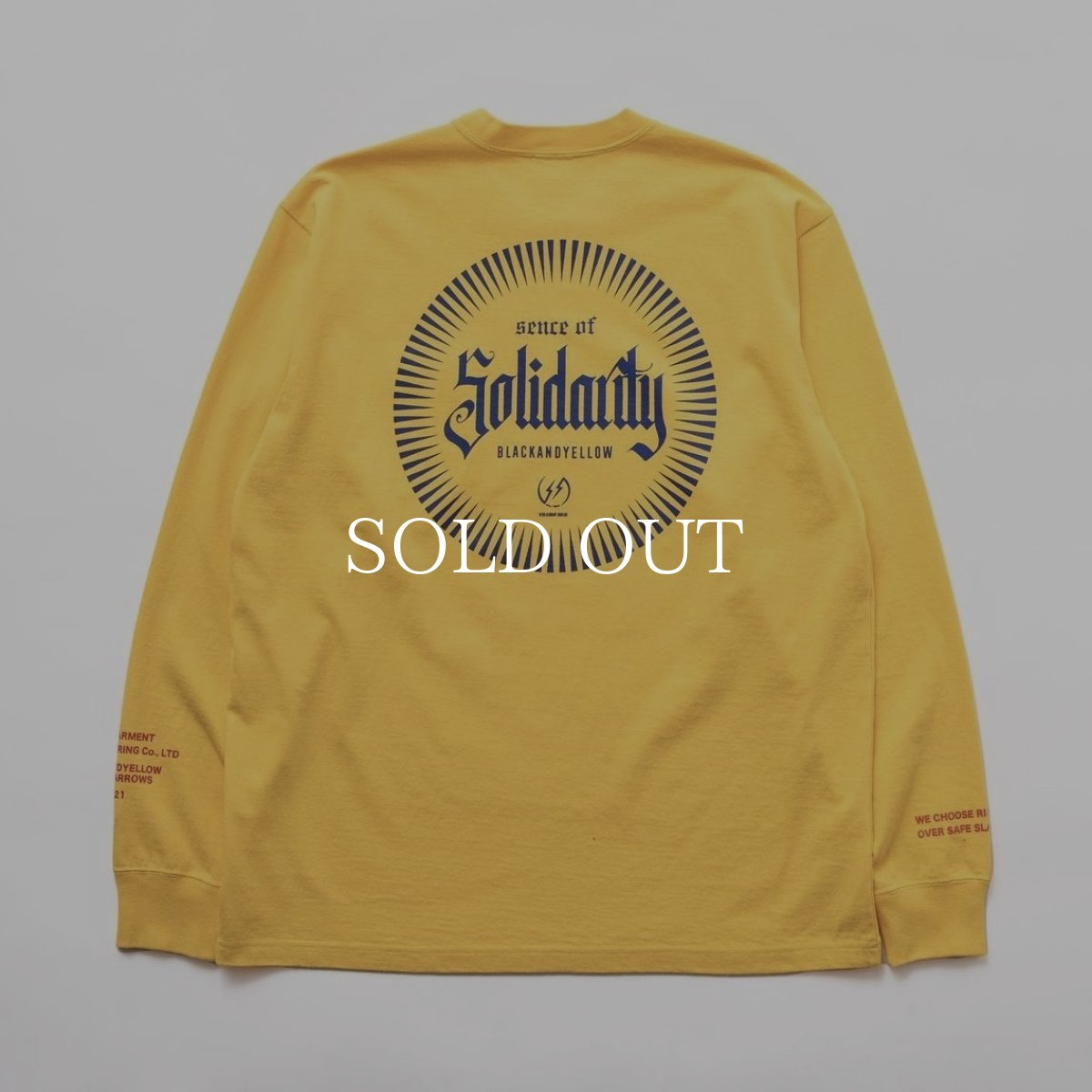 画像2: RATS  SOLIDARITY POCKET L/S TEE (YELLOW) (2)