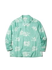 画像1: RADIALL  CHROME LADY - OPEN COLLARED SHIRT L/S (Emerald Green) (1)