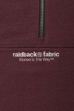 画像2: Back Channel  raidback fabric ZIP SWEAT (WINE) (2)