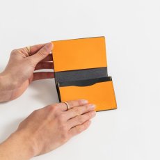 画像6: APPLEBUM  Leather Card Case (Navy/Orange) (6)