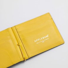 画像4: APPLEBUM  Leather Money Clip Wallet (Purple/Yellow) (4)