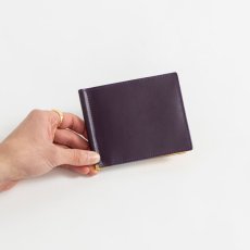 画像6: APPLEBUM  Leather Money Clip Wallet (Purple/Yellow) (6)