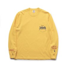 画像1: RATS  SOLIDARITY POCKET L/S TEE (YELLOW) (1)