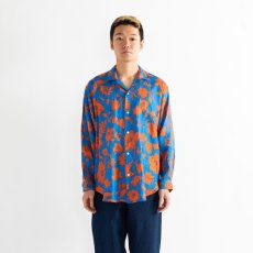 画像2: APPLEBUM  Botanical Linen L/S Aloha Shirt (Blue) (2)