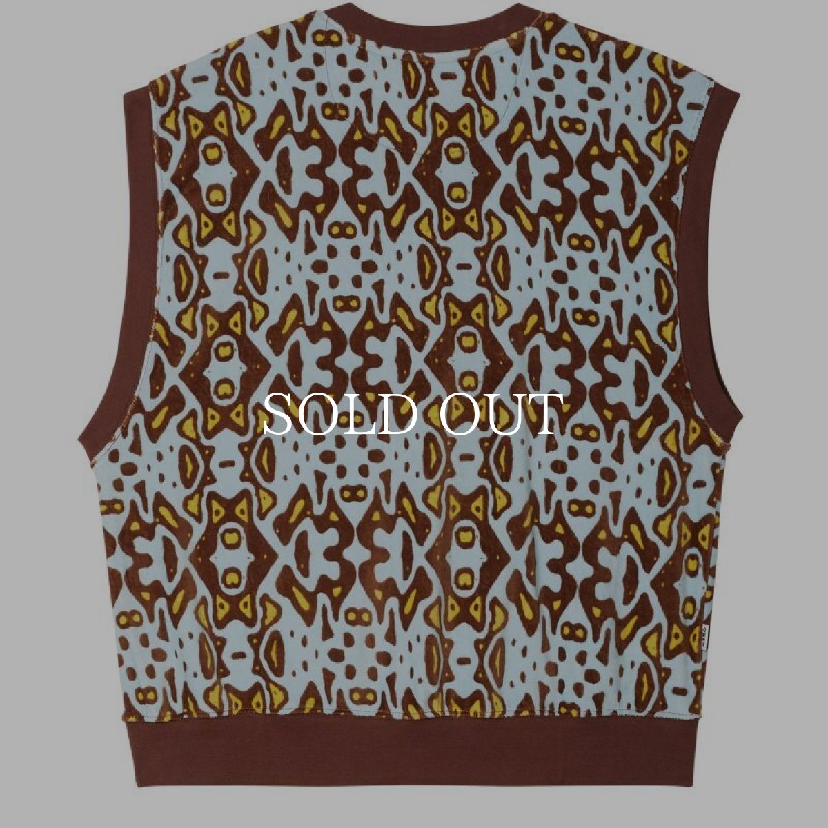 画像2: OBEY   ODESSA VELOUR VEST (SEPIA MULTI) (2)