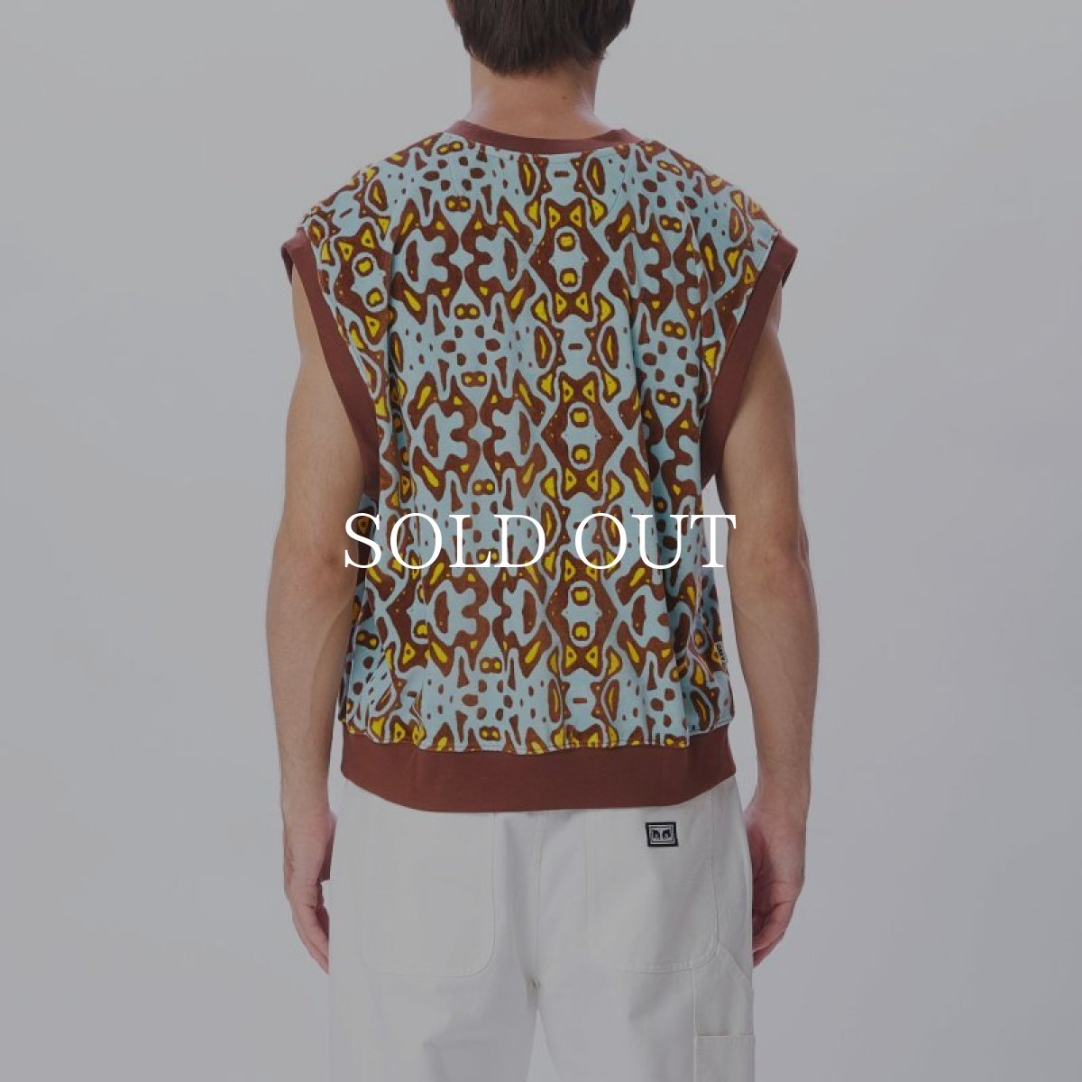 画像4: OBEY   ODESSA VELOUR VEST (SEPIA MULTI) (4)