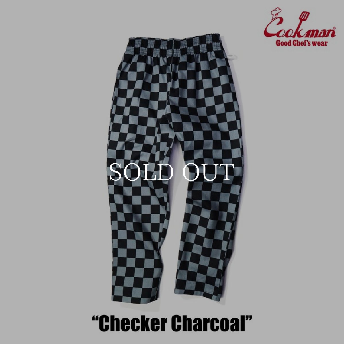 画像11: COOKMAN  Chef Pants Checker (Charcoal) (11)