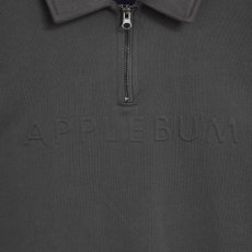 画像10: APPLEBUM  Solid Color Half Zip Sweat (Charcoal) (10)