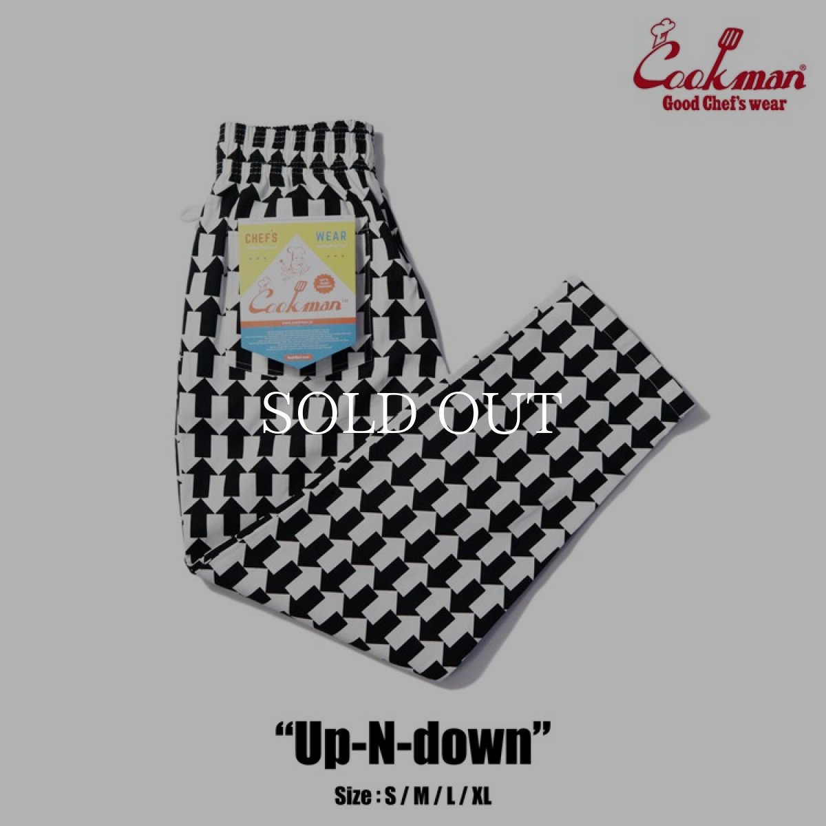 画像1: COOKMAN  Chef Pants Up-N-down (White) (1)