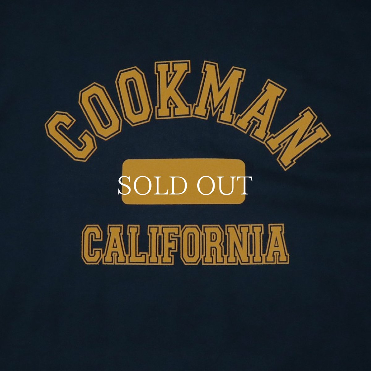 画像2: COOKMAN  Tシャツ Flock Team Logo (Navy) (2)