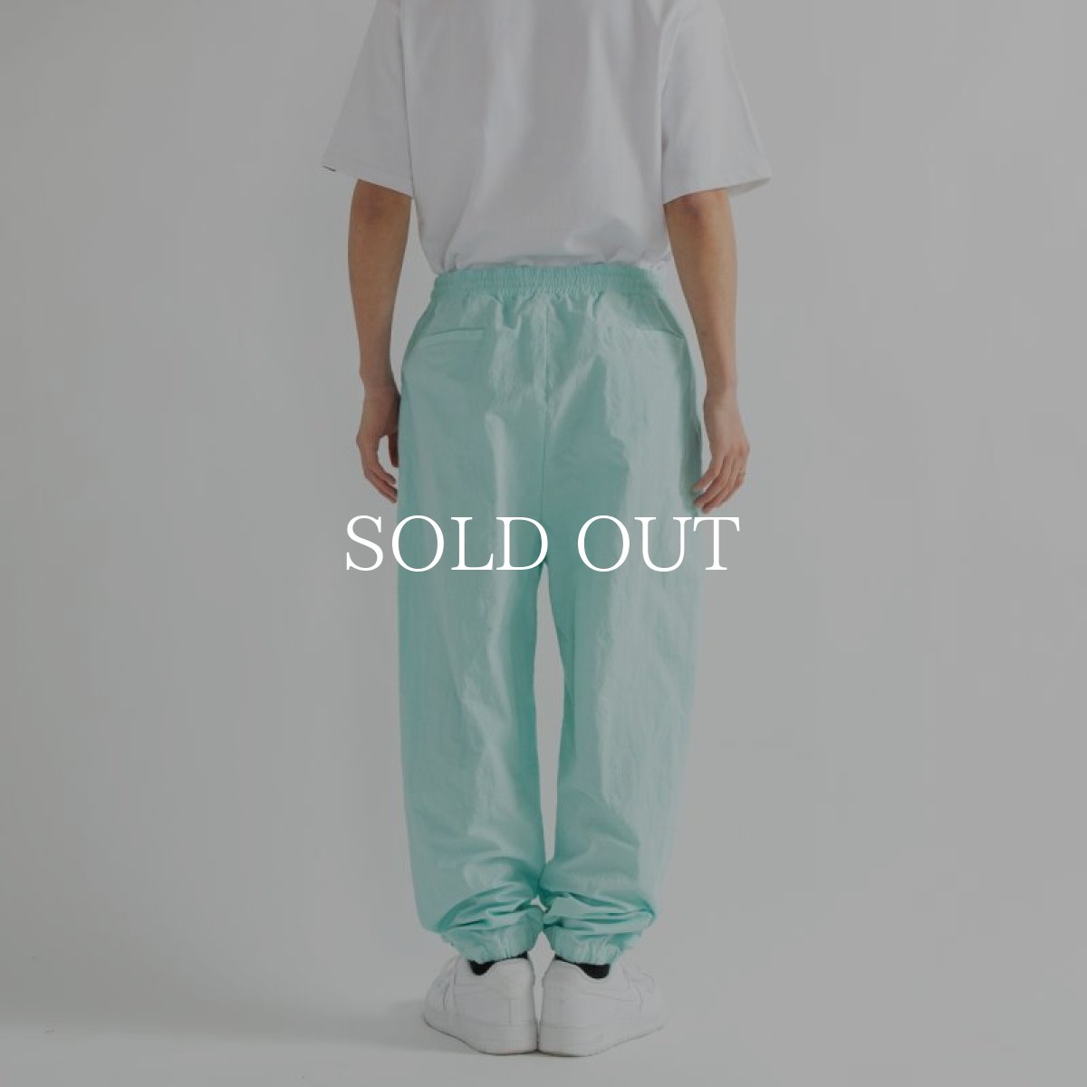 画像4: APPLEBUM  Dyed Cotton Nylon Track Pants (Turquoise) (4)