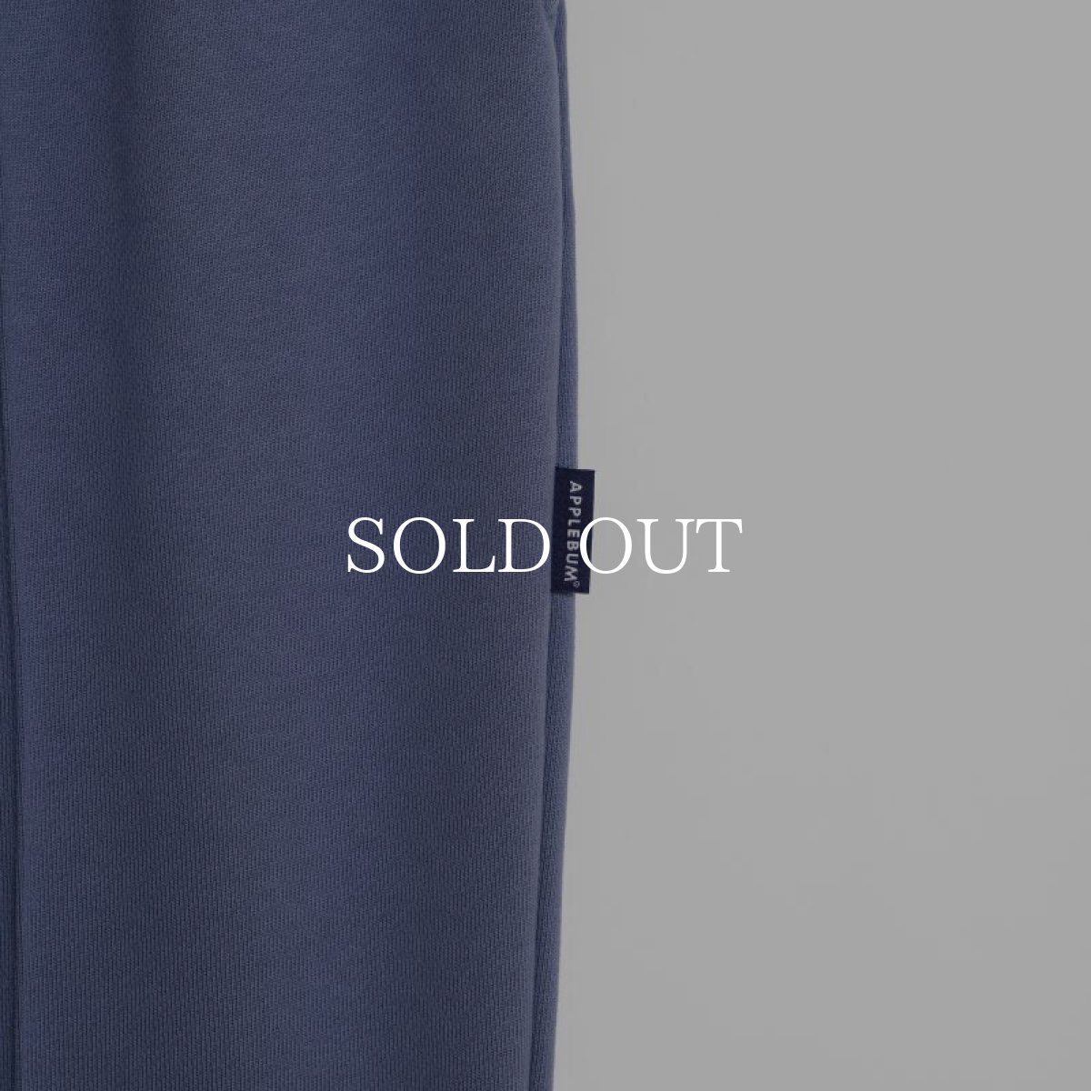 画像10: APPLEBUM  Center Pleats Sweat Pants (Blue Gray) (10)