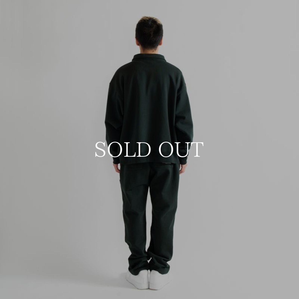 画像7: APPLEBUM  Center Pleats Sweat Pants (Dark Green) (7)